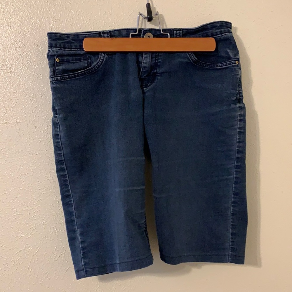 Knee Length Denim Shorts